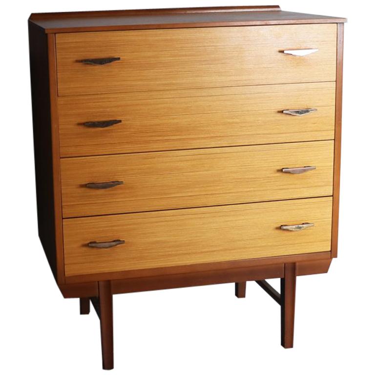 1970s French Midcentury Chest of Drawers For Sale