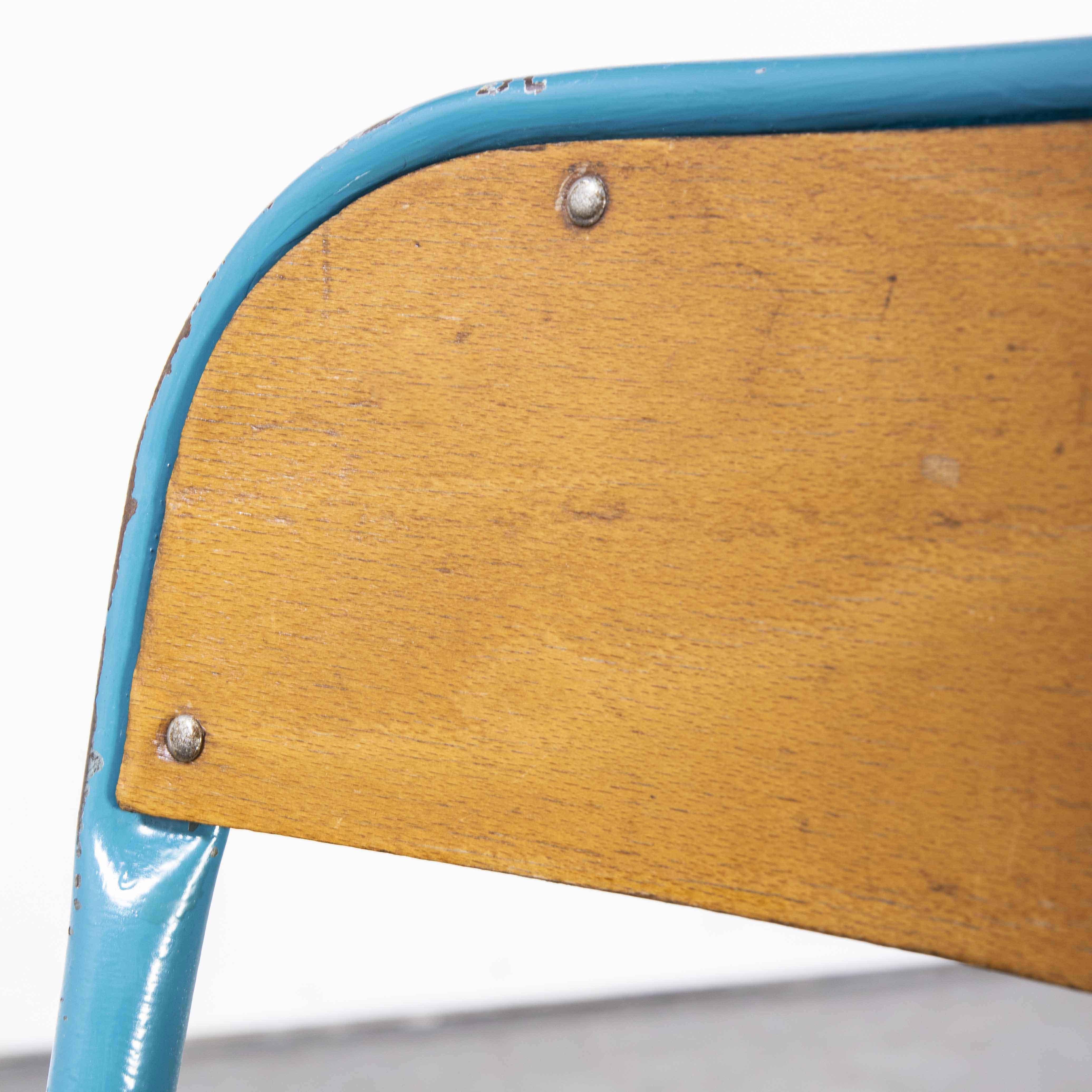 1970’s French Mullca stacking chair – light blue 3 – various quantities available
1970’s French Mullca stacking chair – light blue 3 – various quantities available. One of our most favourite chairs, in 1947 Robert Muller and Gaston Cavaillon