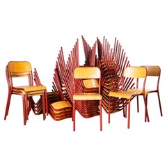 Used 1970’s French Mullca Stacking D Back Dining Chair – Red – Small Batch Available
