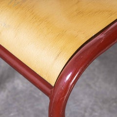 1970's French Mullca Stacking, Dining Chairs, Red Model 510, Various Qty