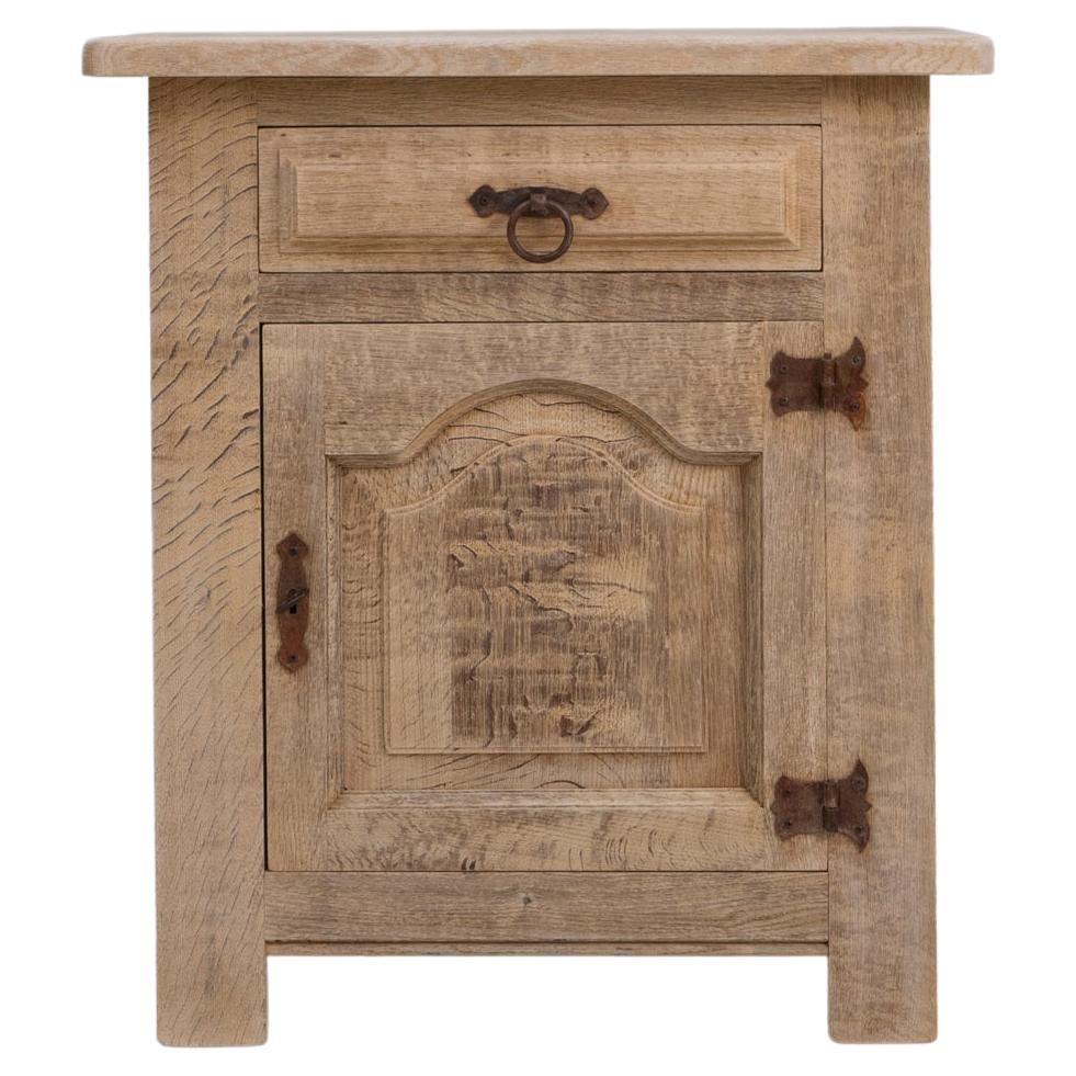 1970s French Oak Buffet With Paneled Door