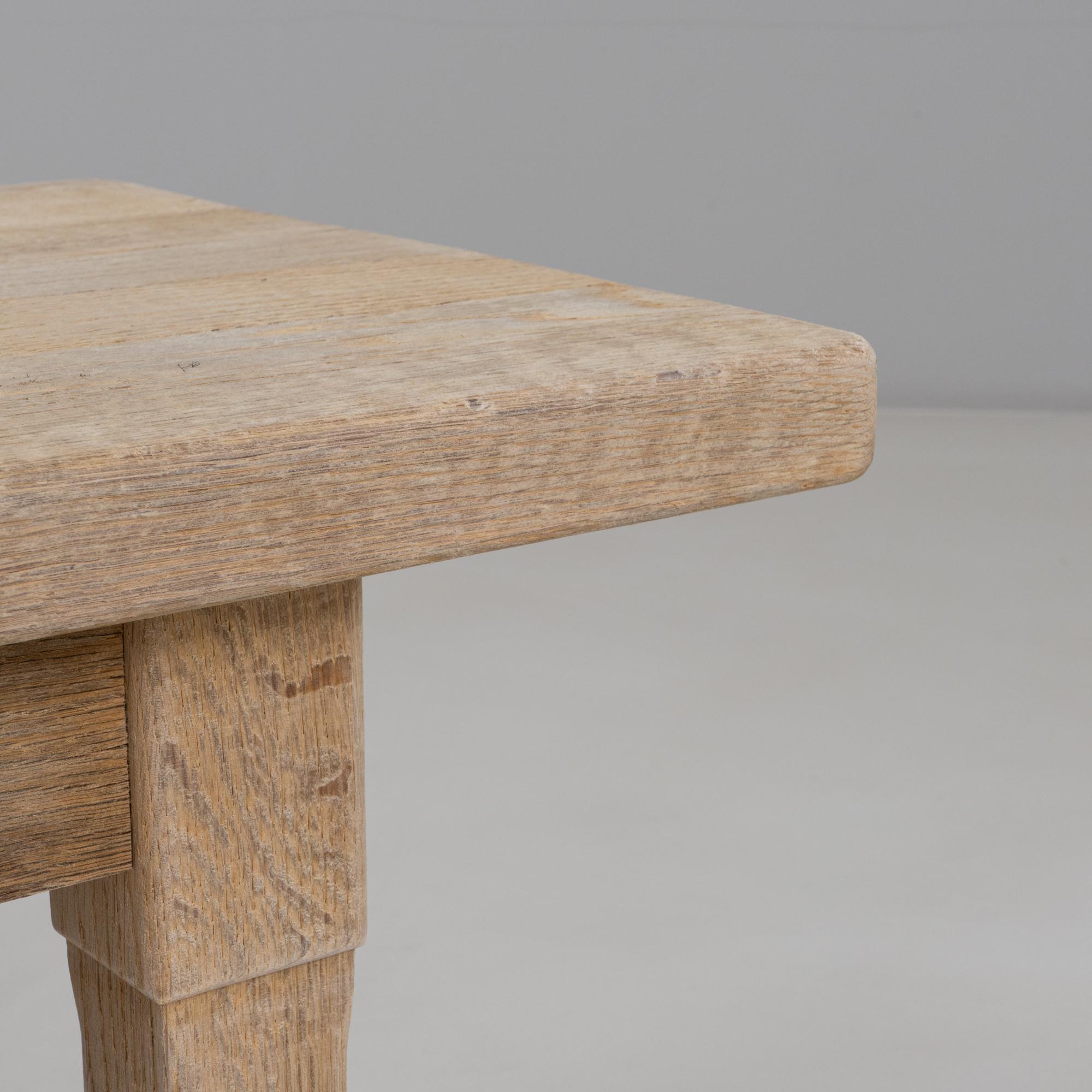 1970s French Oak Coffee Table For Sale 3