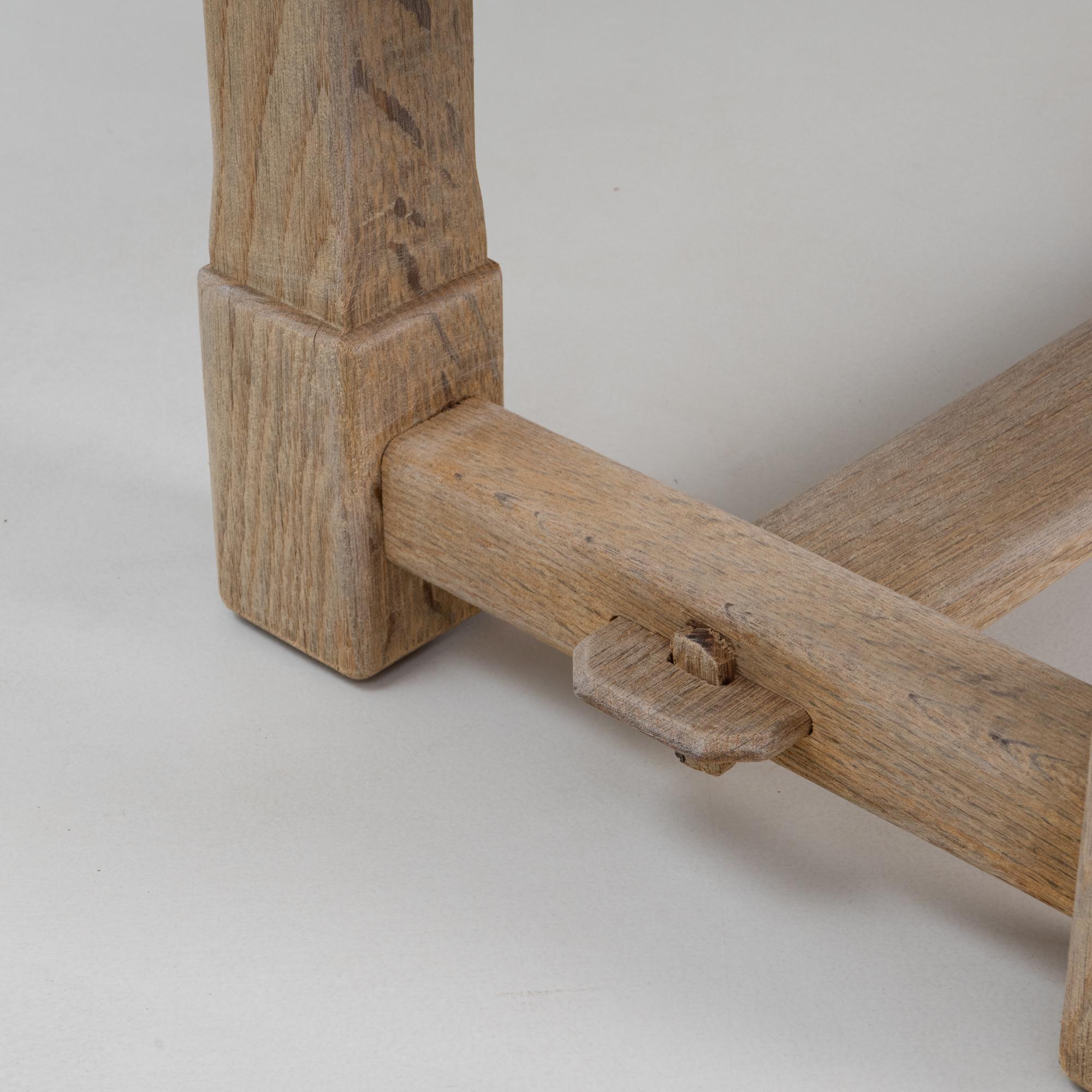 1970s French Oak Coffee Table For Sale 4