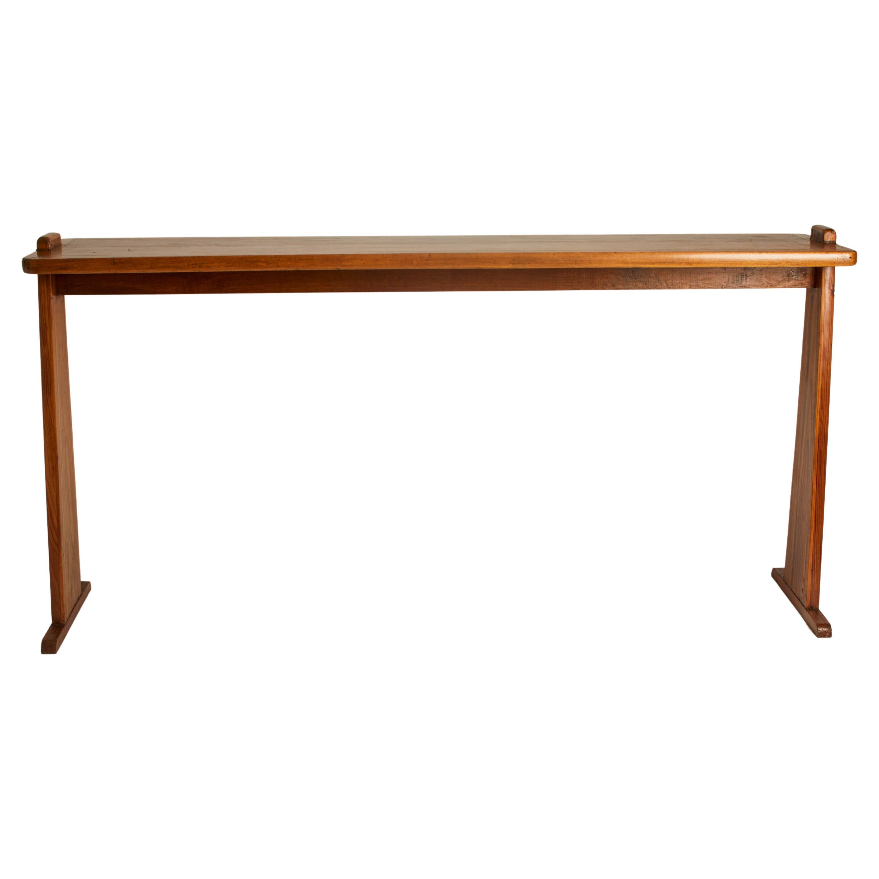 1970s French Oak Console