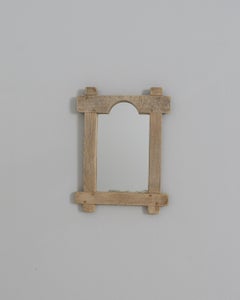 1970s French Oak Mirror