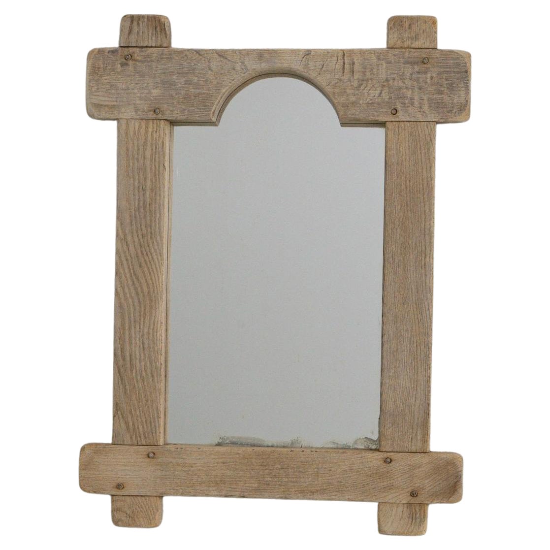 Specchio in Oak francese del 1970