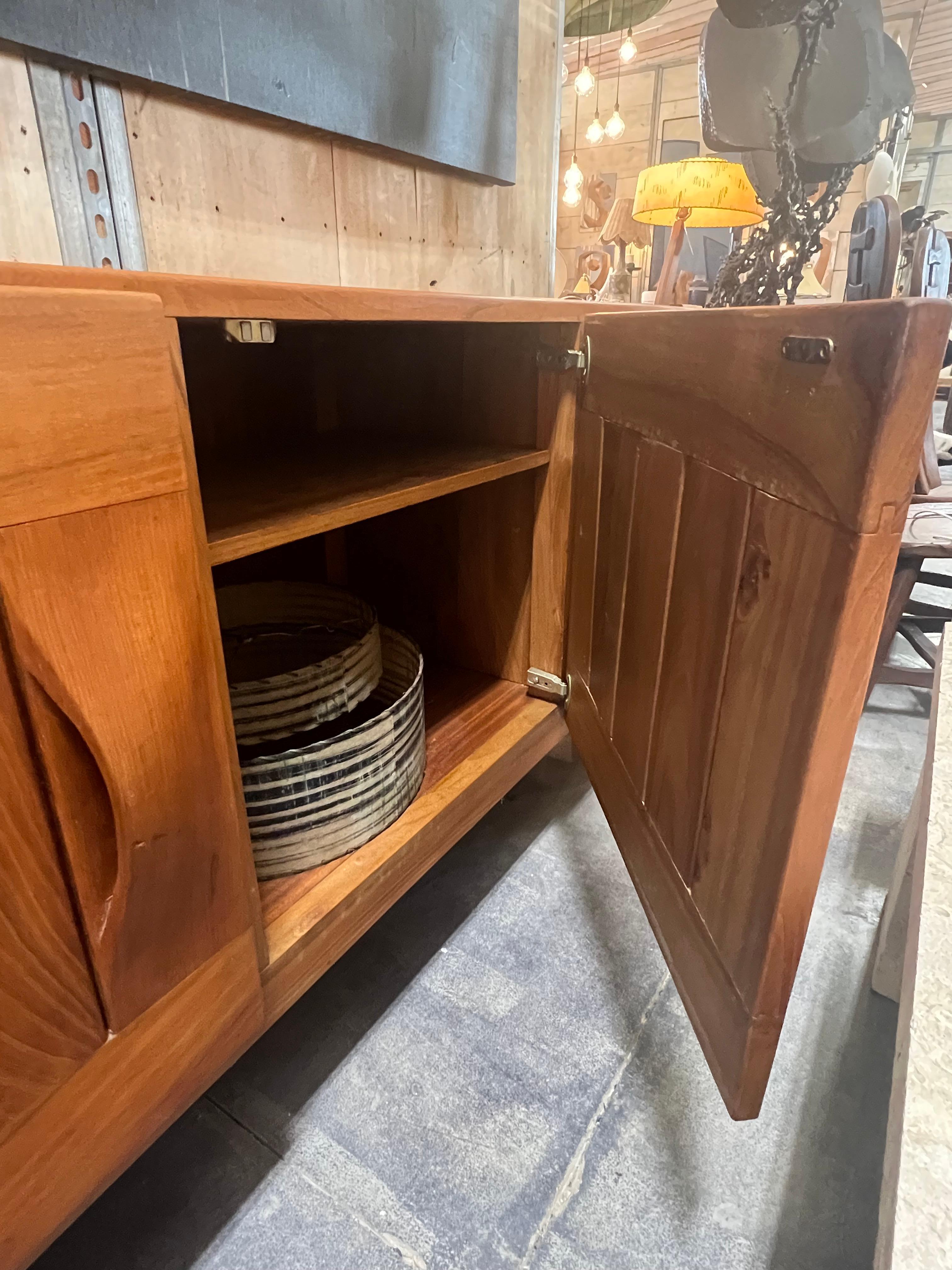 1970’s French Pine Sideboard by Maison Regain 2