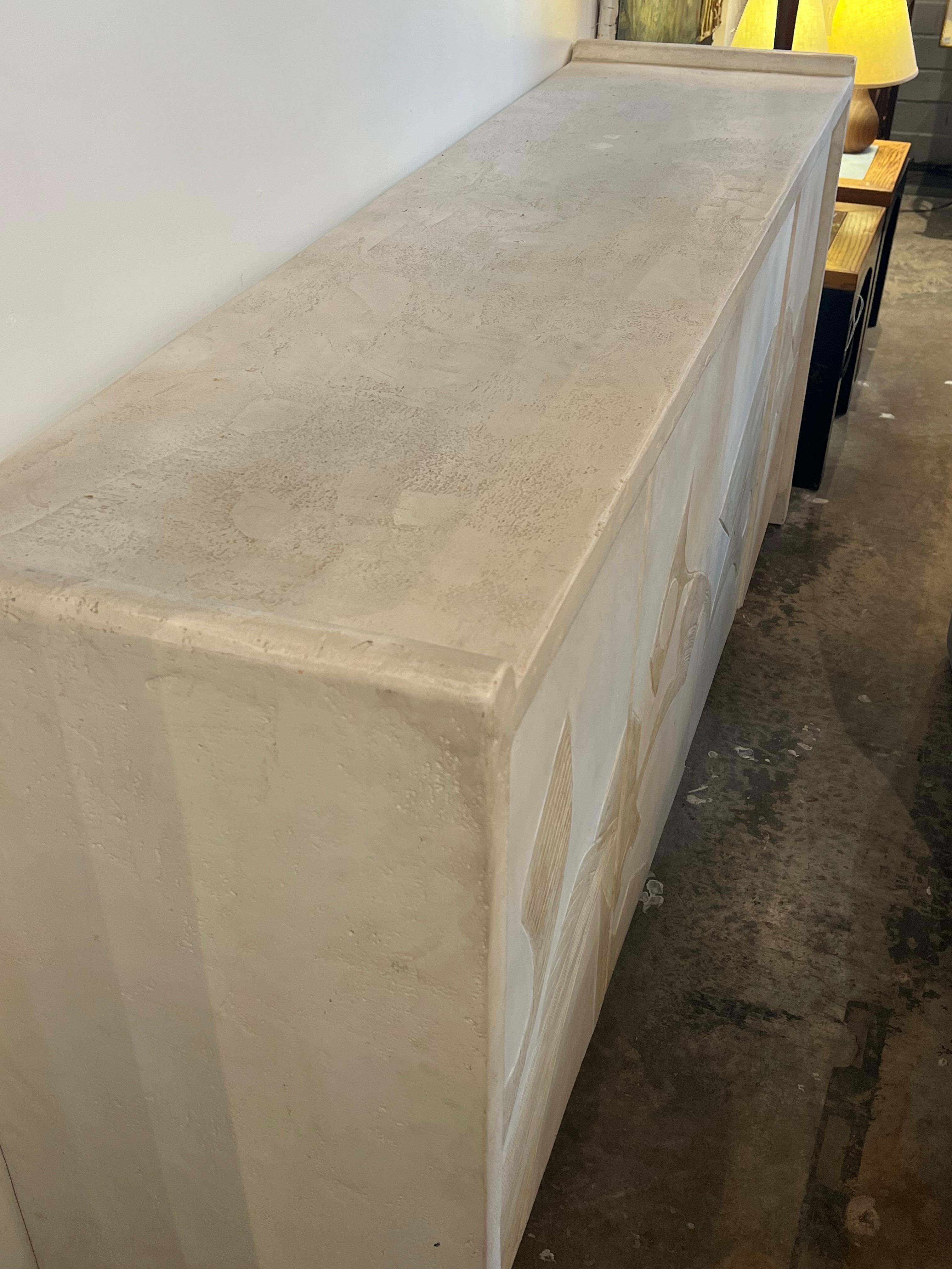 Credenza francese in gesso degli anni '70 In condizioni buone a Chicago, IL