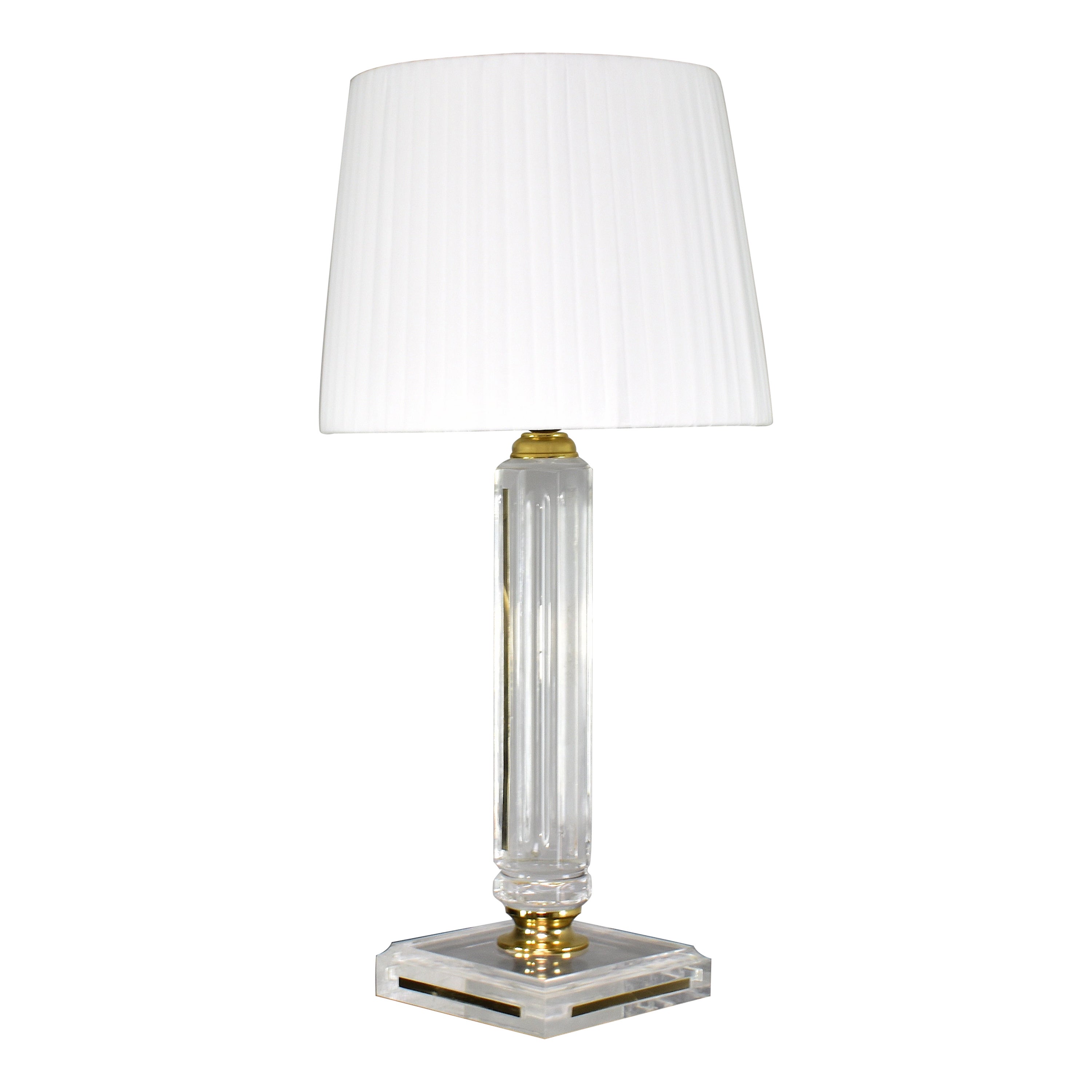 Lampada da tavolo francese in plexiglass degli anni '70