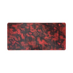 1970s French Rectangular Red Patinated Metal Coffee Table
