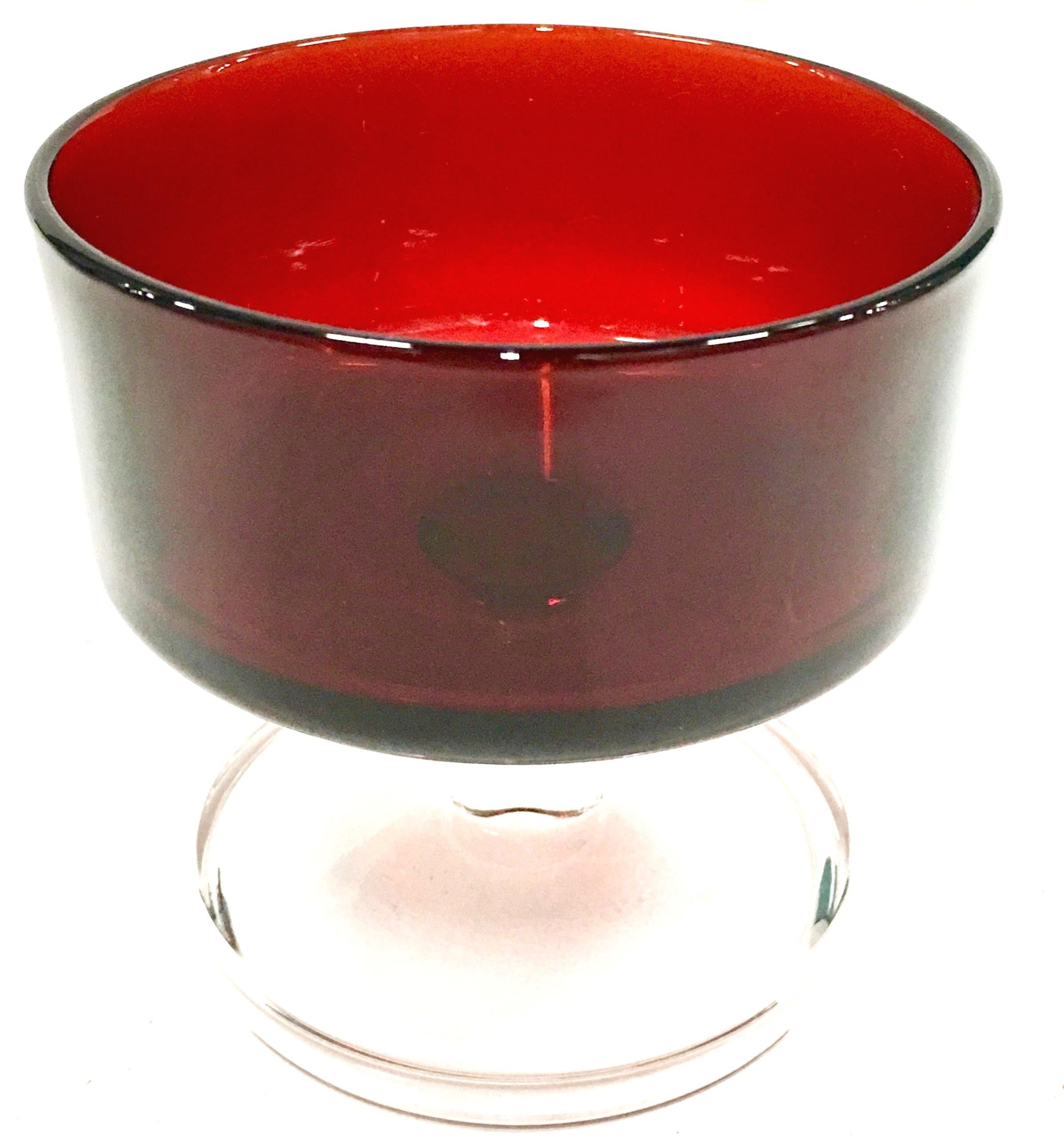 ruby red drinking glasses