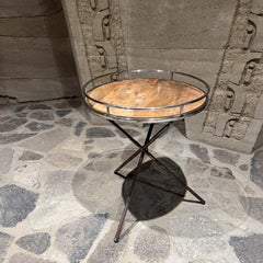 1970s French Serving Tray Folding Table