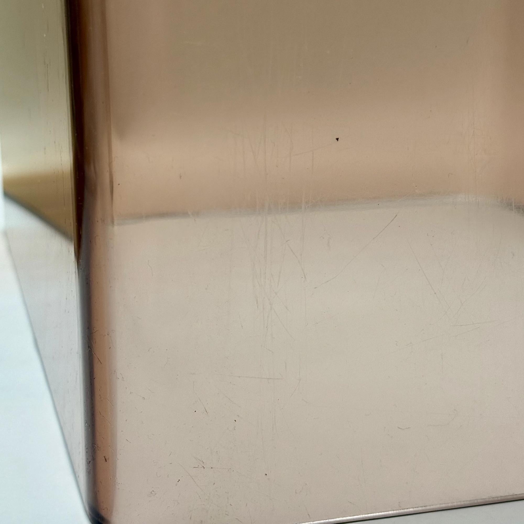 Piantane francesi anni '70 in plexiglass fumé Design/One 10