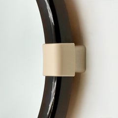 1970s French Space Age Molded Plastic Pivoting Wall Mirror