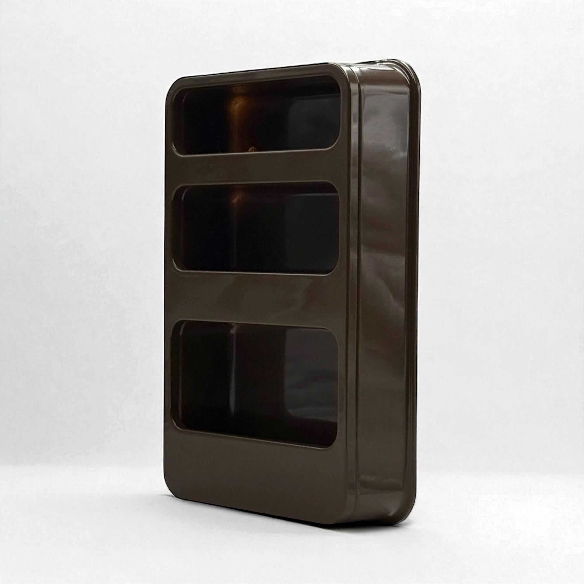 1970er Jahre Französisch Space Age Plastra Wandregale, braunen Kunststoff, Prisunic im Angebot 5