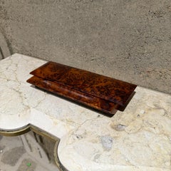 1970s French Thuya Burlwood Pencil Storage Box