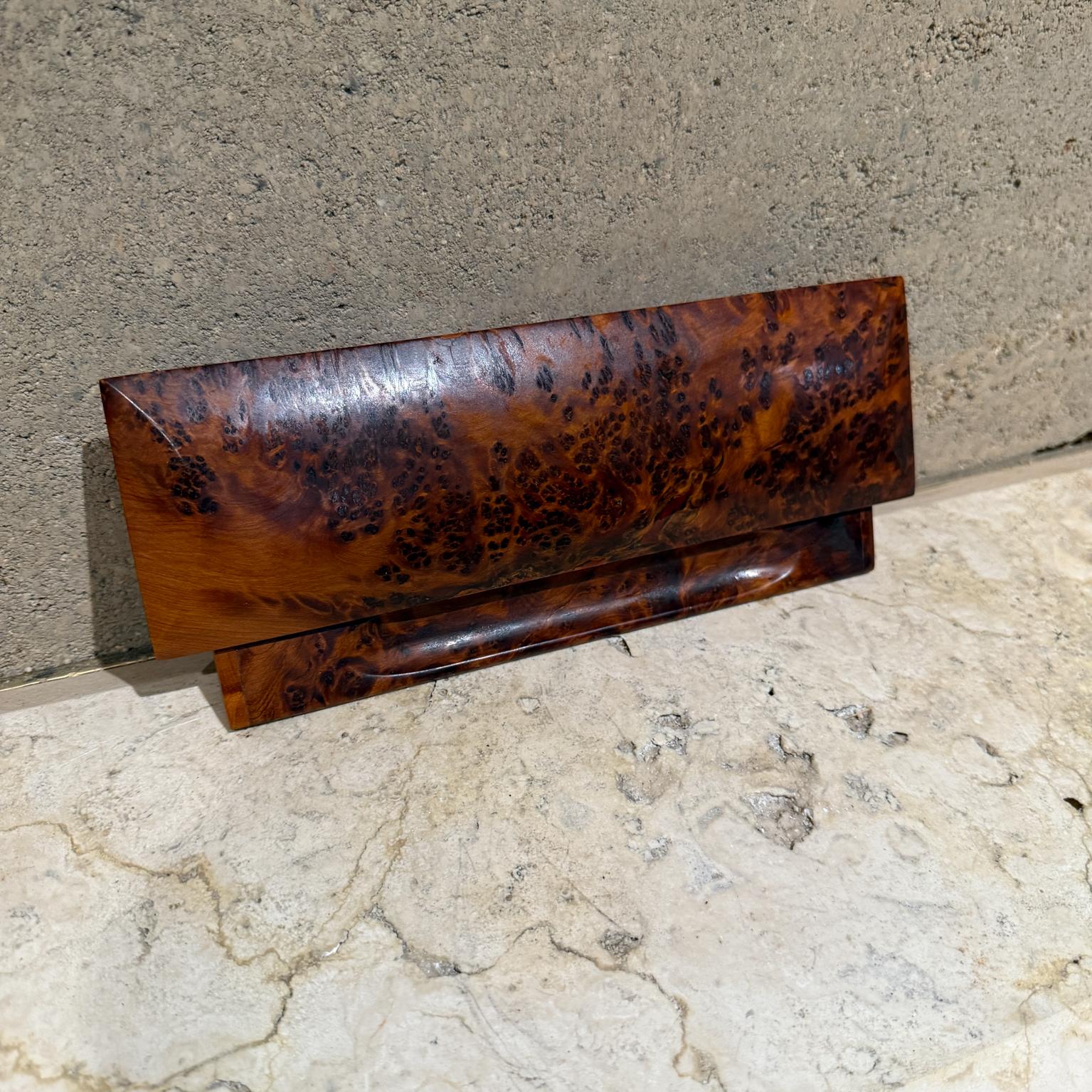 Wood 1970s French Thuya Burlwood Pencil Storage Box