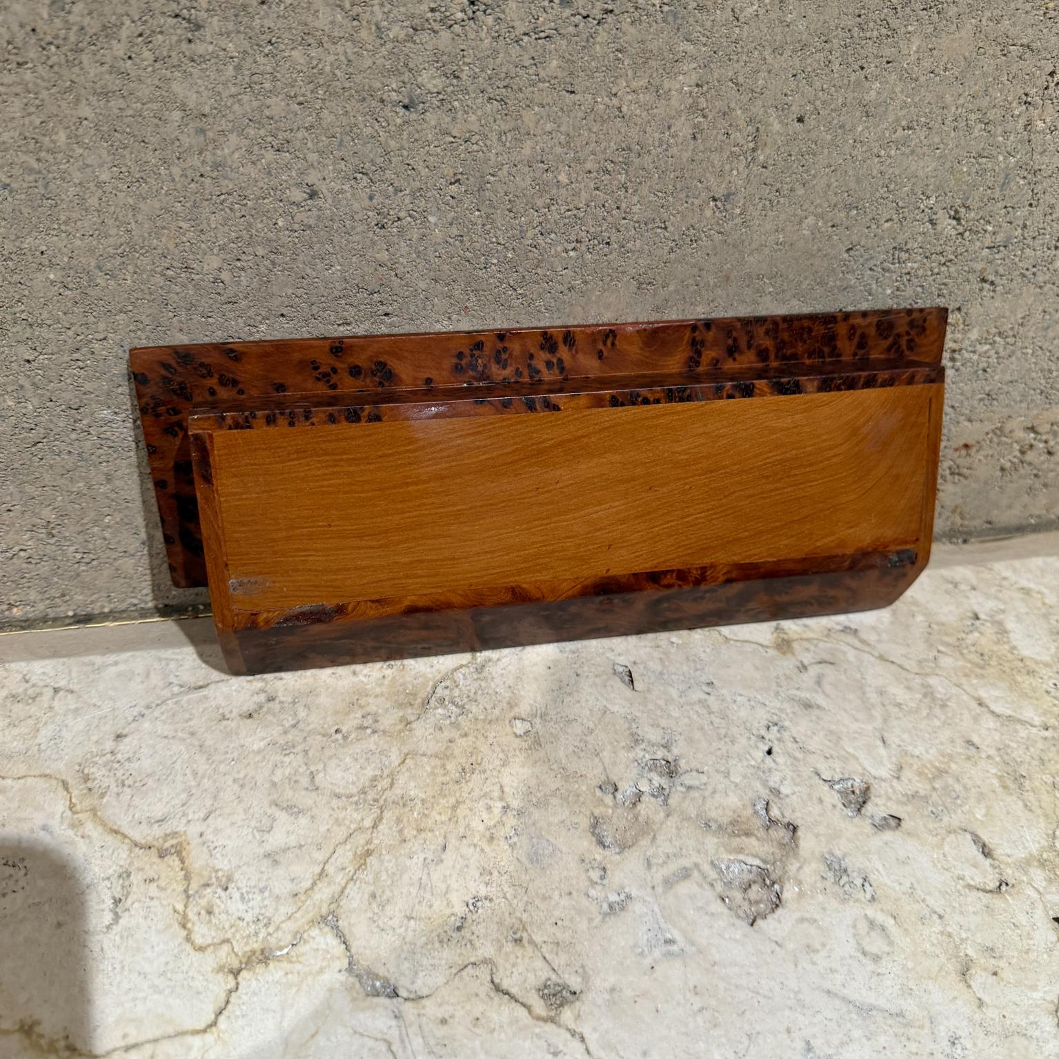 1970s French Thuya Burlwood Pencil Storage Box 2