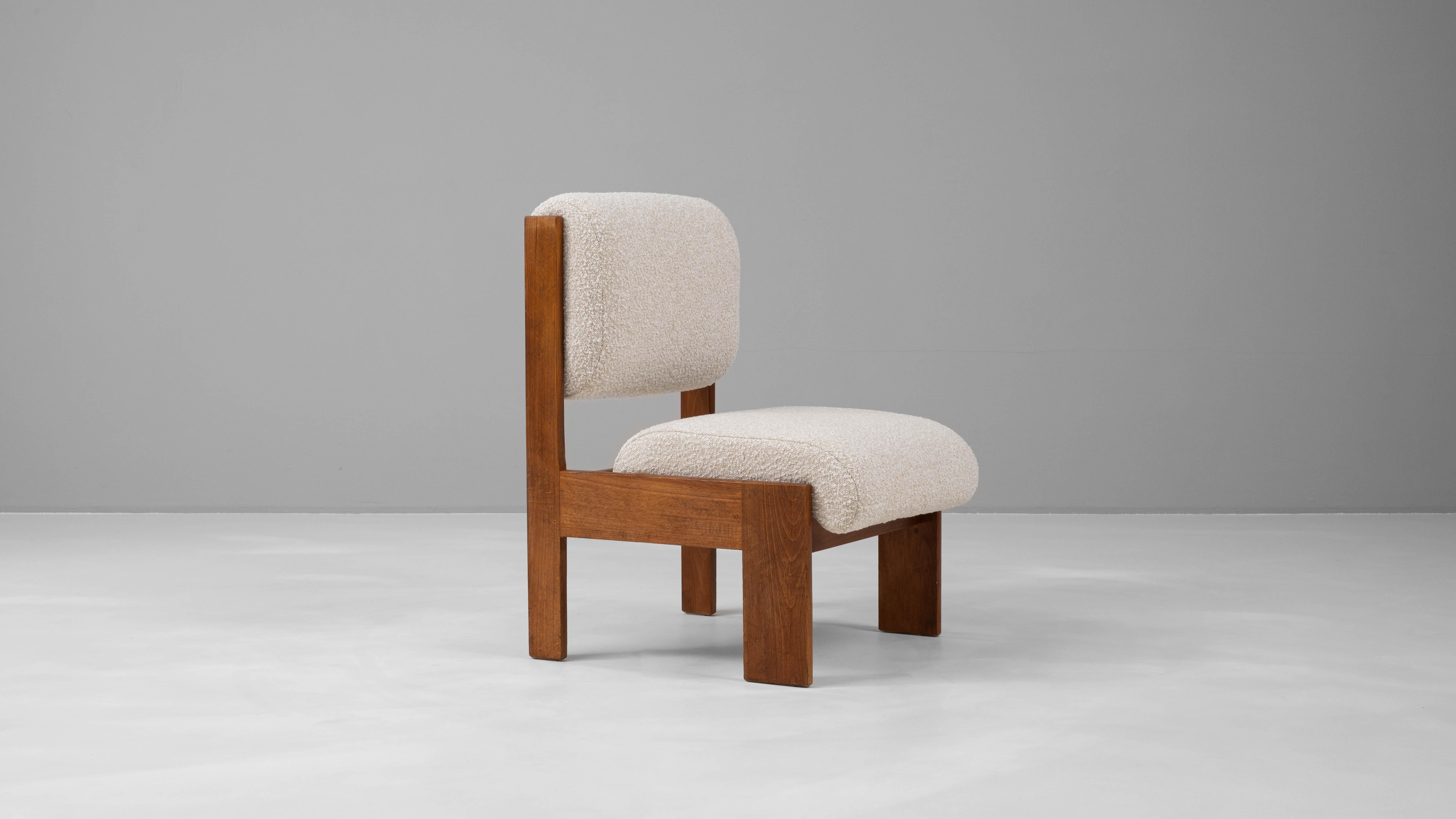 1970s French Upholstered Chair 4