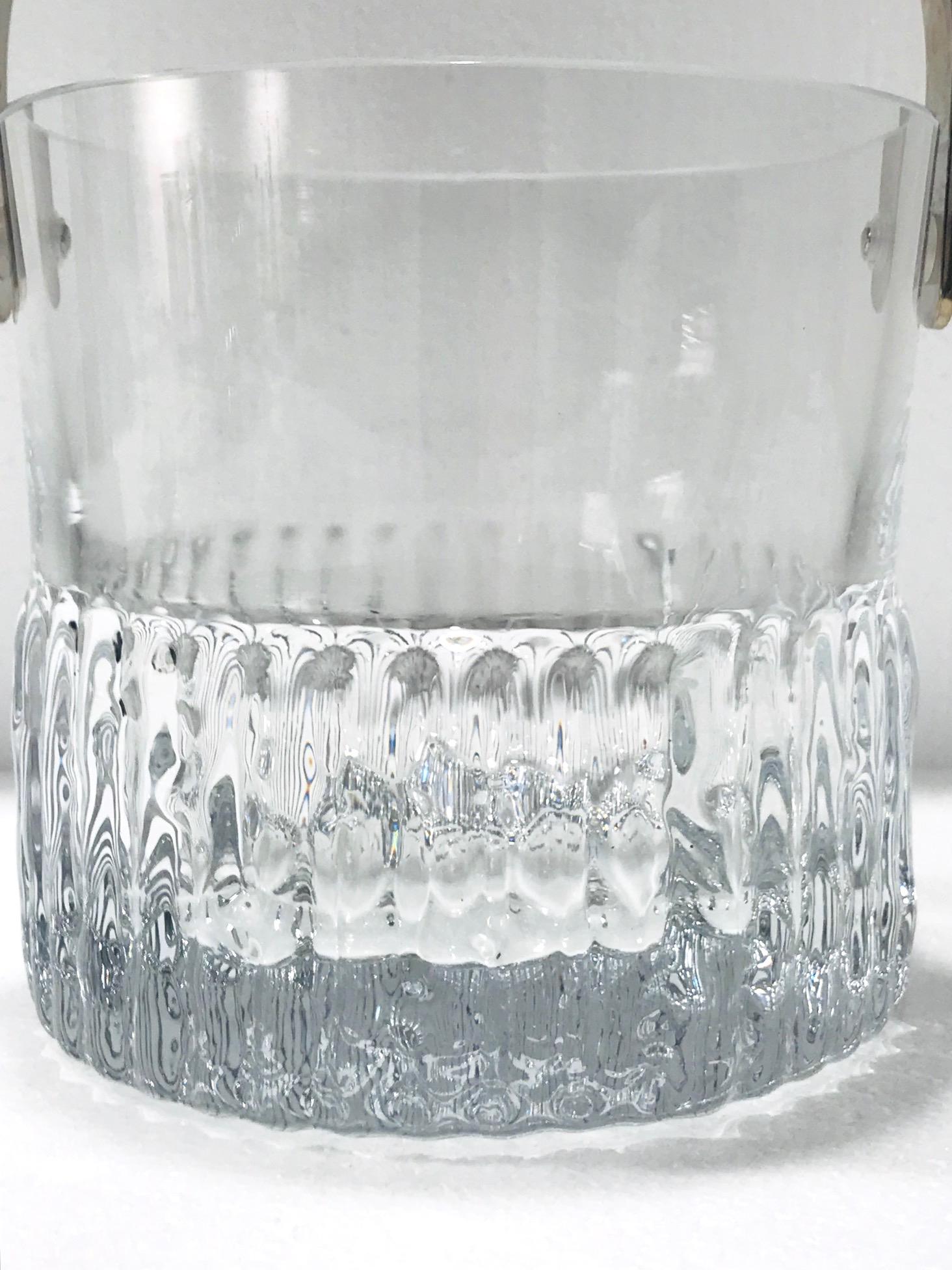 antique glass ice bucket