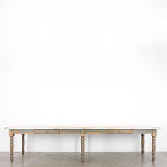 1970s French Wooden Dining Table
