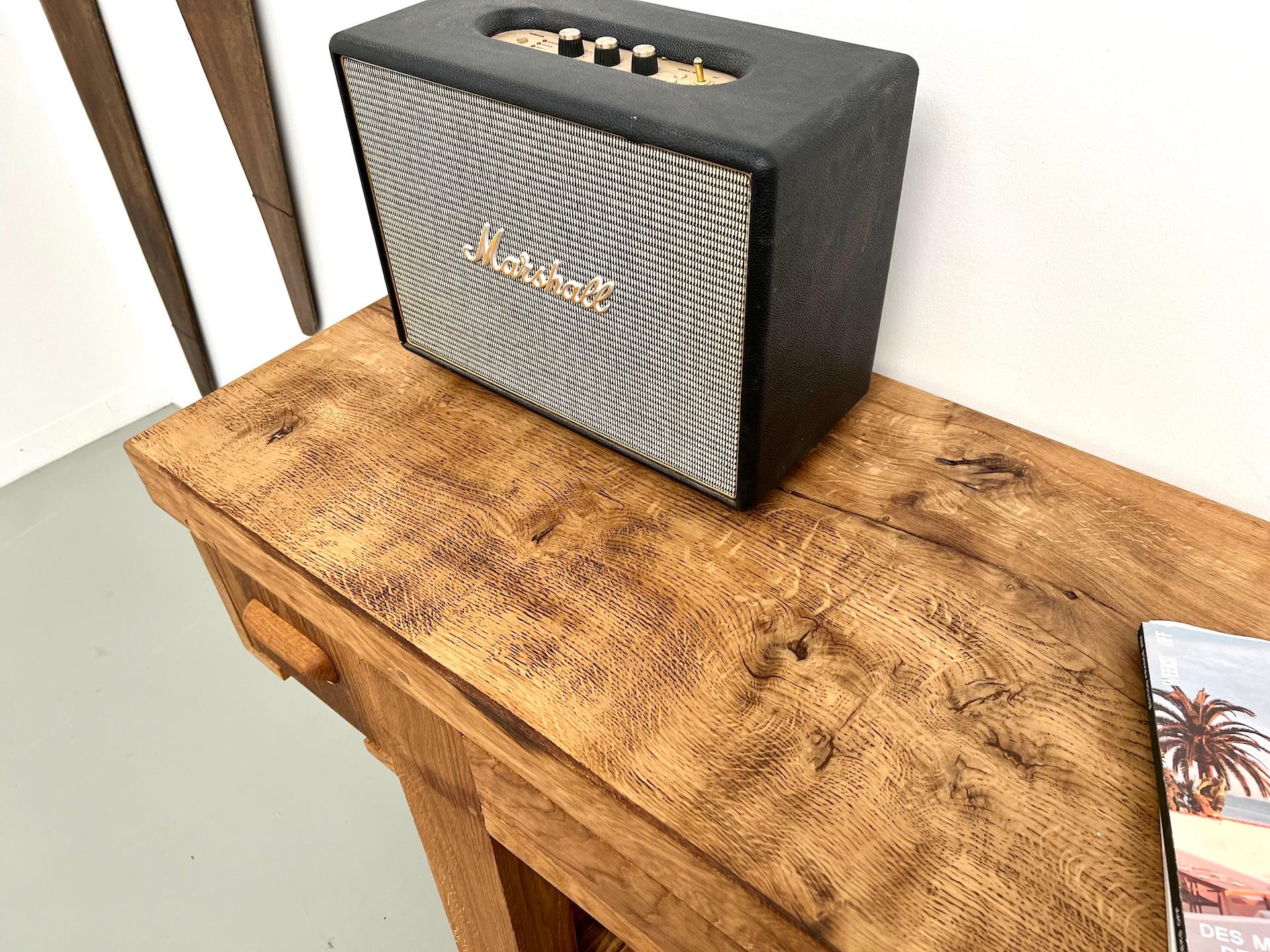 1970s french workbench, reimagined as a striking console im Angebot 3