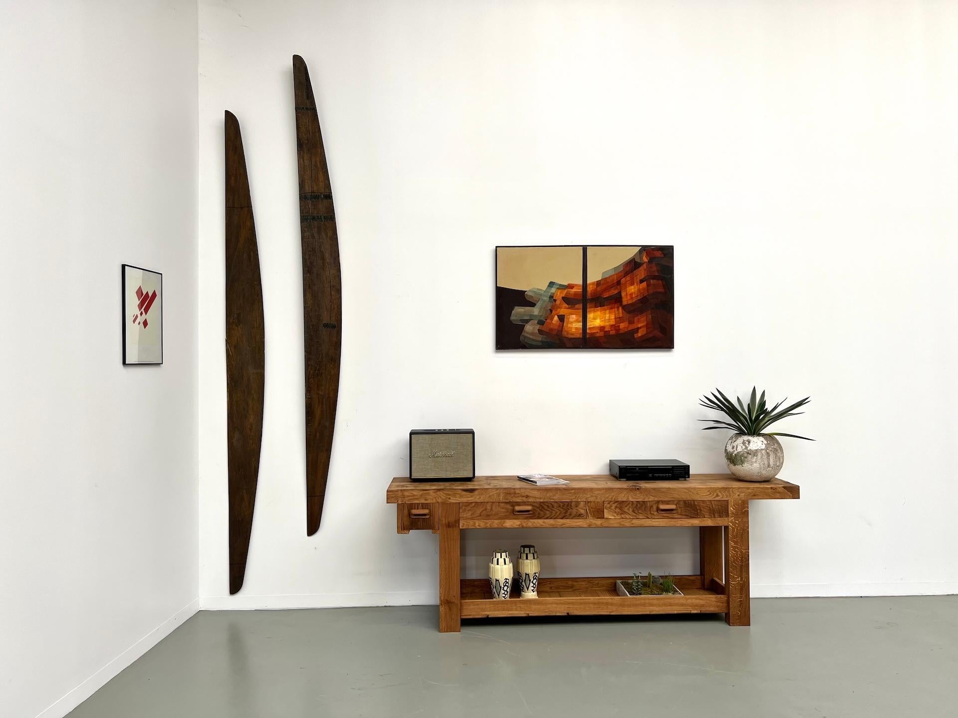1970s french workbench, reimagined as a striking console im Angebot 5