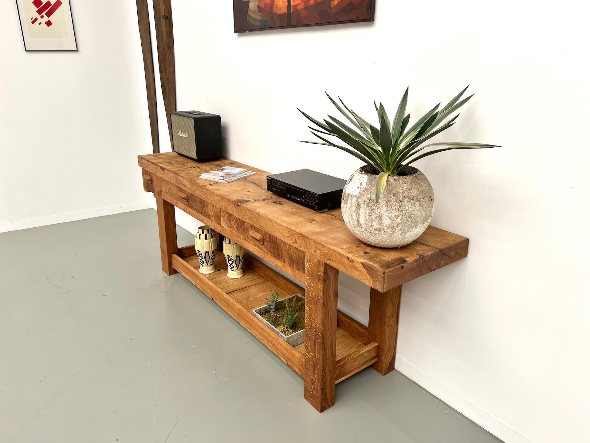 1970s french workbench, reimagined as a striking console im Angebot 7