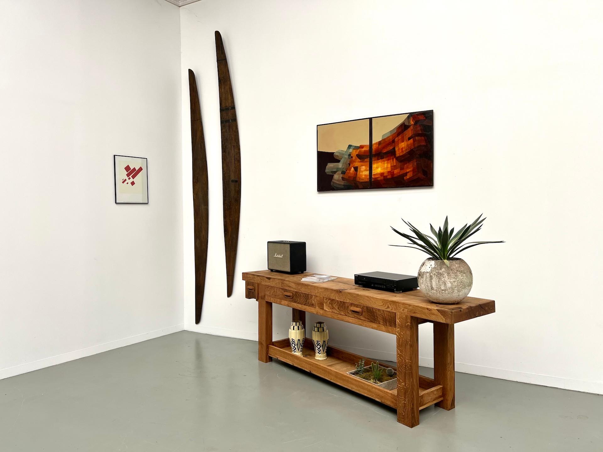1970s french workbench, reimagined as a striking console im Angebot 10