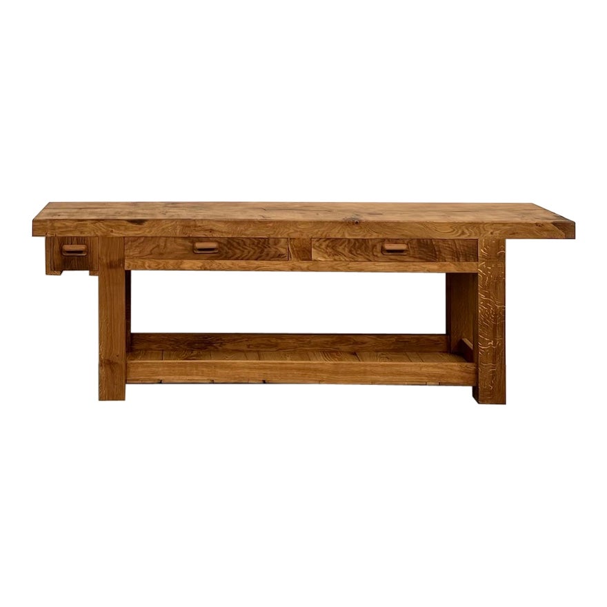 1970s french workbench, reimagined as a striking console