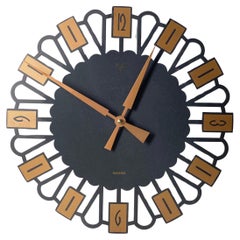Vintage 1970's FSK Metal Wall Clock