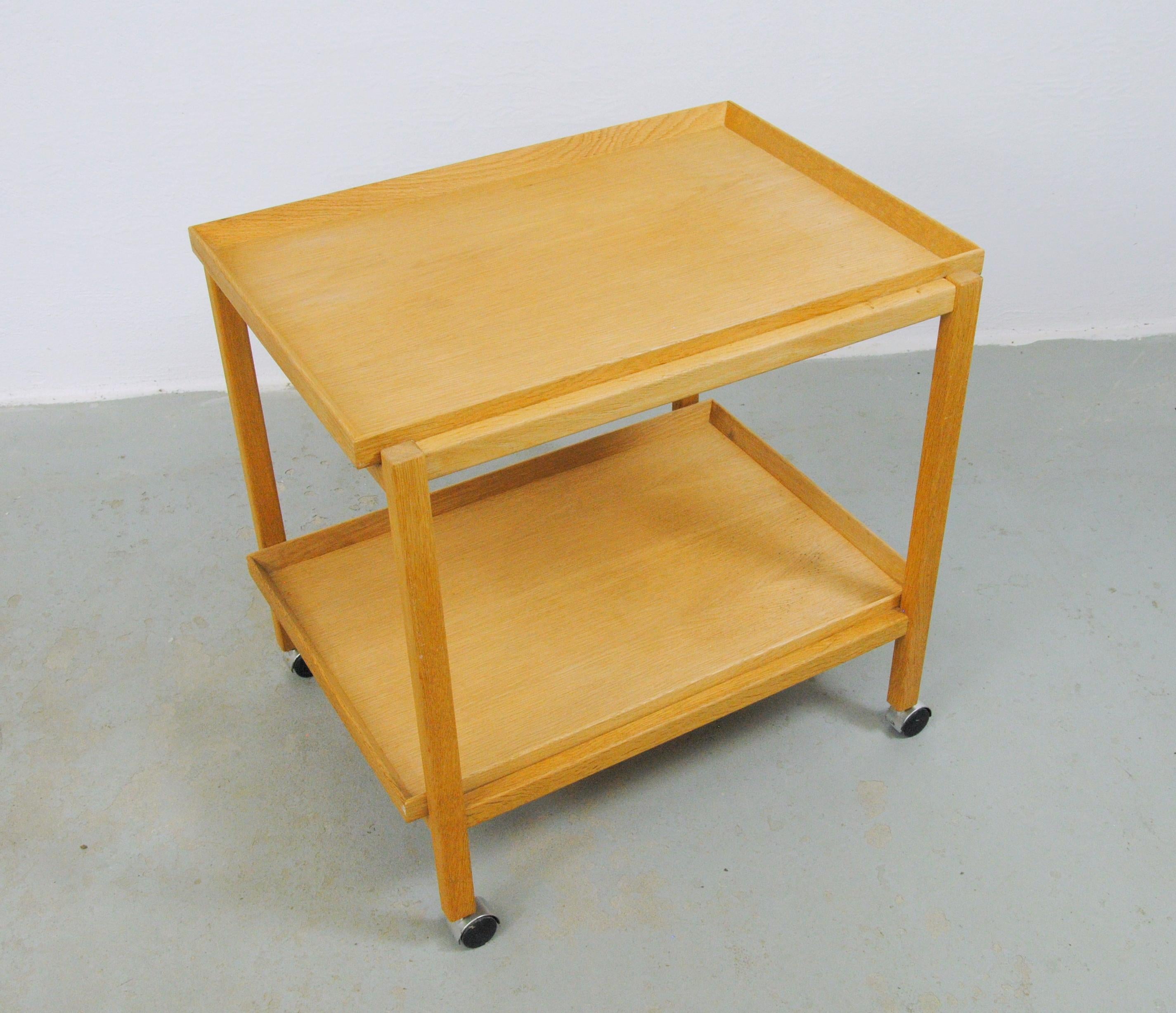 Modern 1970's Fully restored Danish Multi Functional Modular Oak Bar Table  For Sale