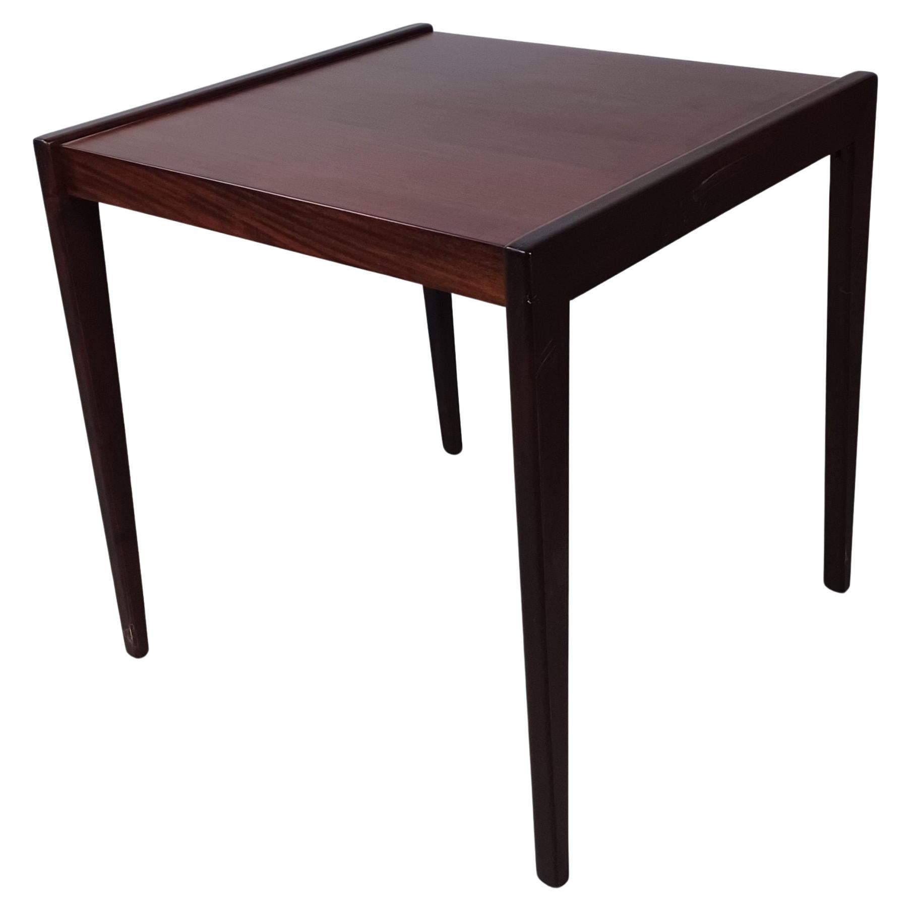 1970s Fully Restored Danish Rosewood Side Table  For Sale