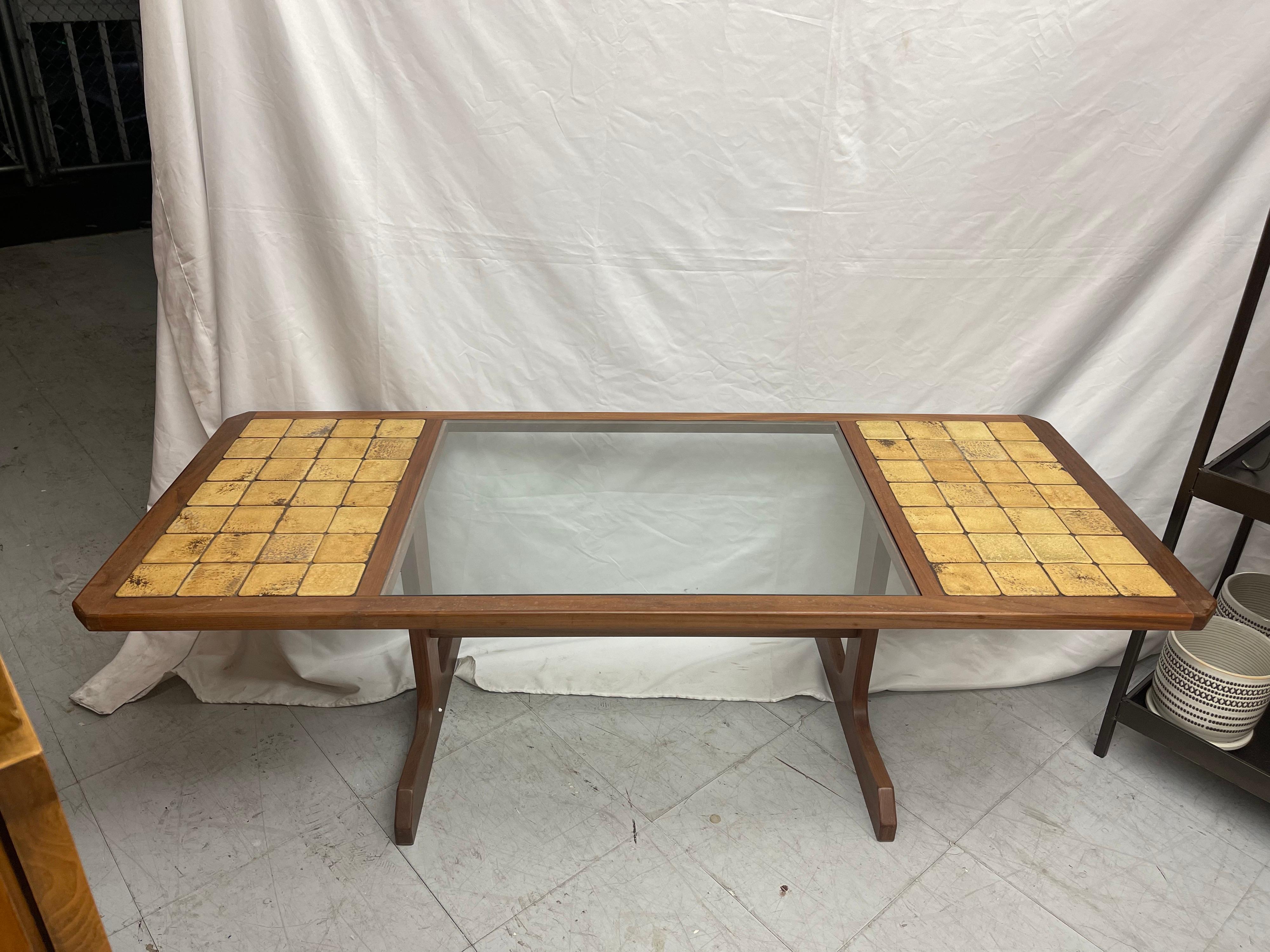 Rare and highly collectible G Plan coffee table. Being both structurally sturdy and sound with only slight signs of age, with all tiles intact and unmarked, this is an impressive, well designed and built piece of modern vintage furniture. Hugely