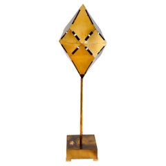 Lampada da tavolo in ottone Gabriella Crespi 1970, oro, italiano