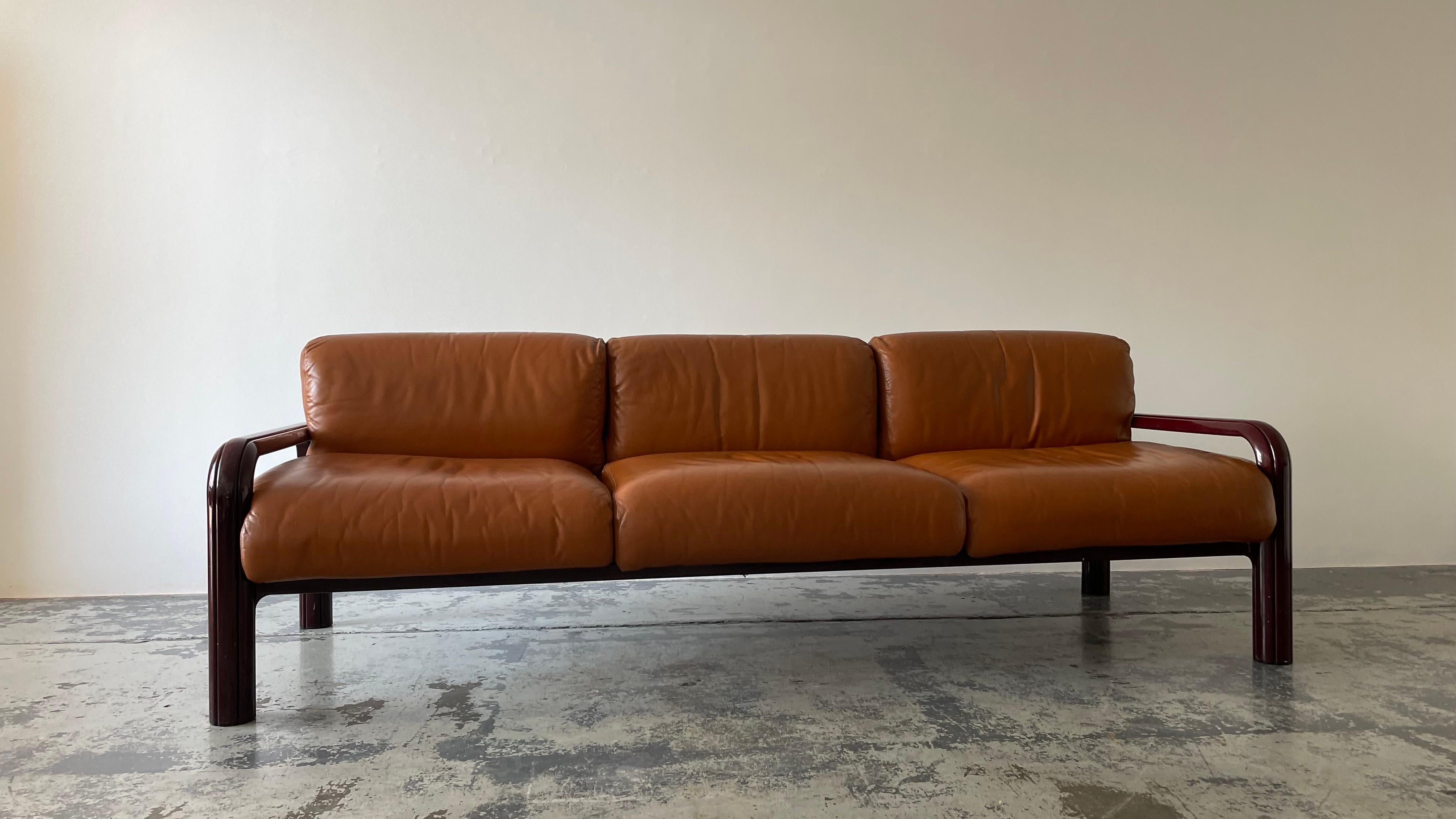 1970s Gae Aulenti 3 Seaters Sofa For Sale 3