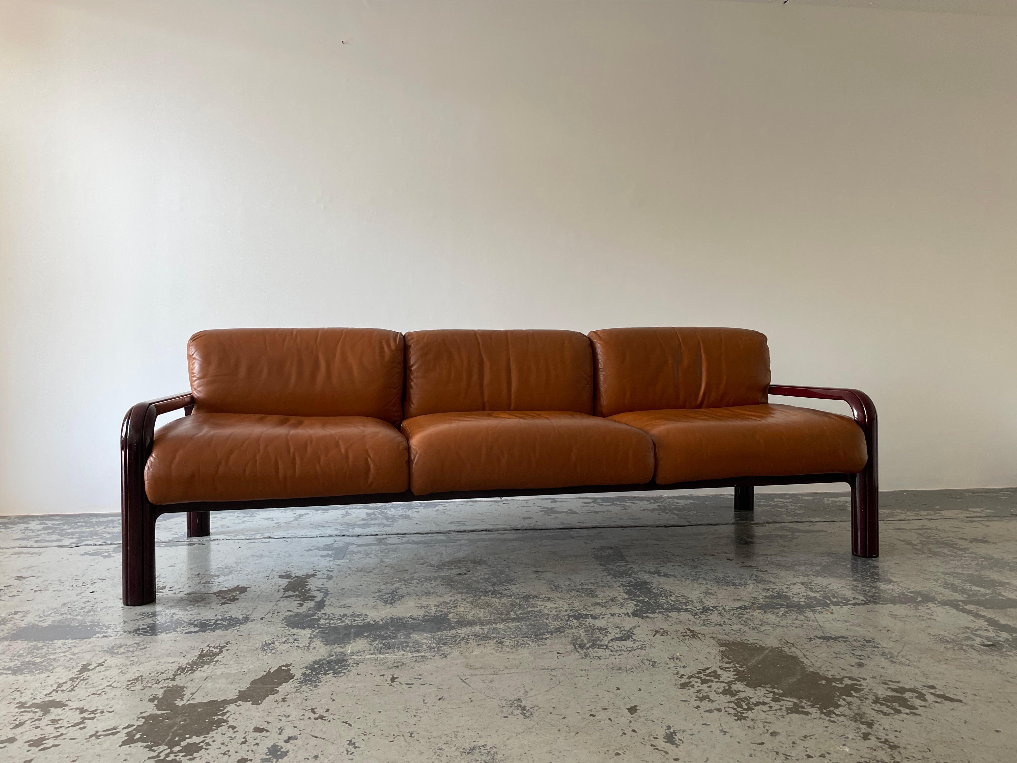 1970s Gae Aulenti 3 Seaters Sofa For Sale 4
