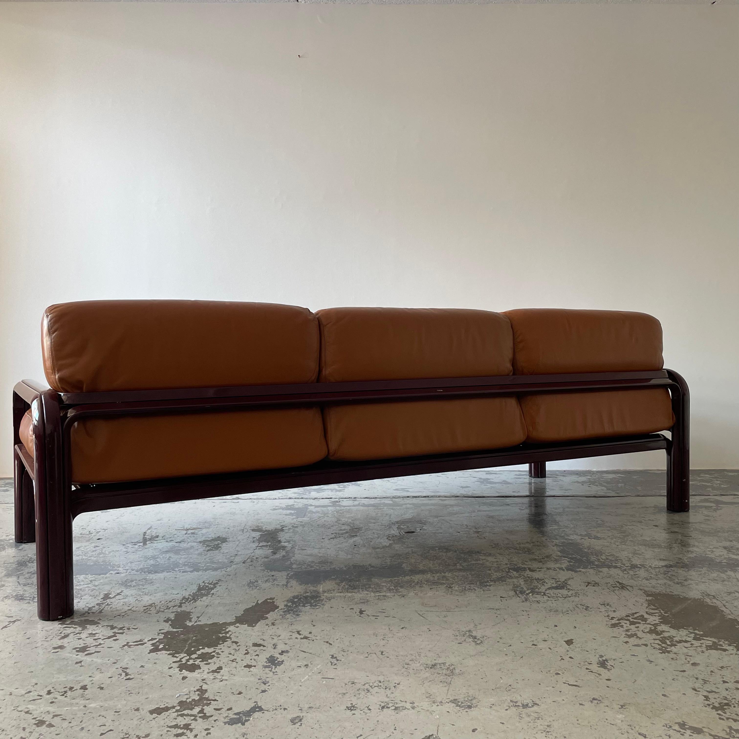Late 20th Century 1970s Gae Aulenti 3 Seaters Sofa For Sale