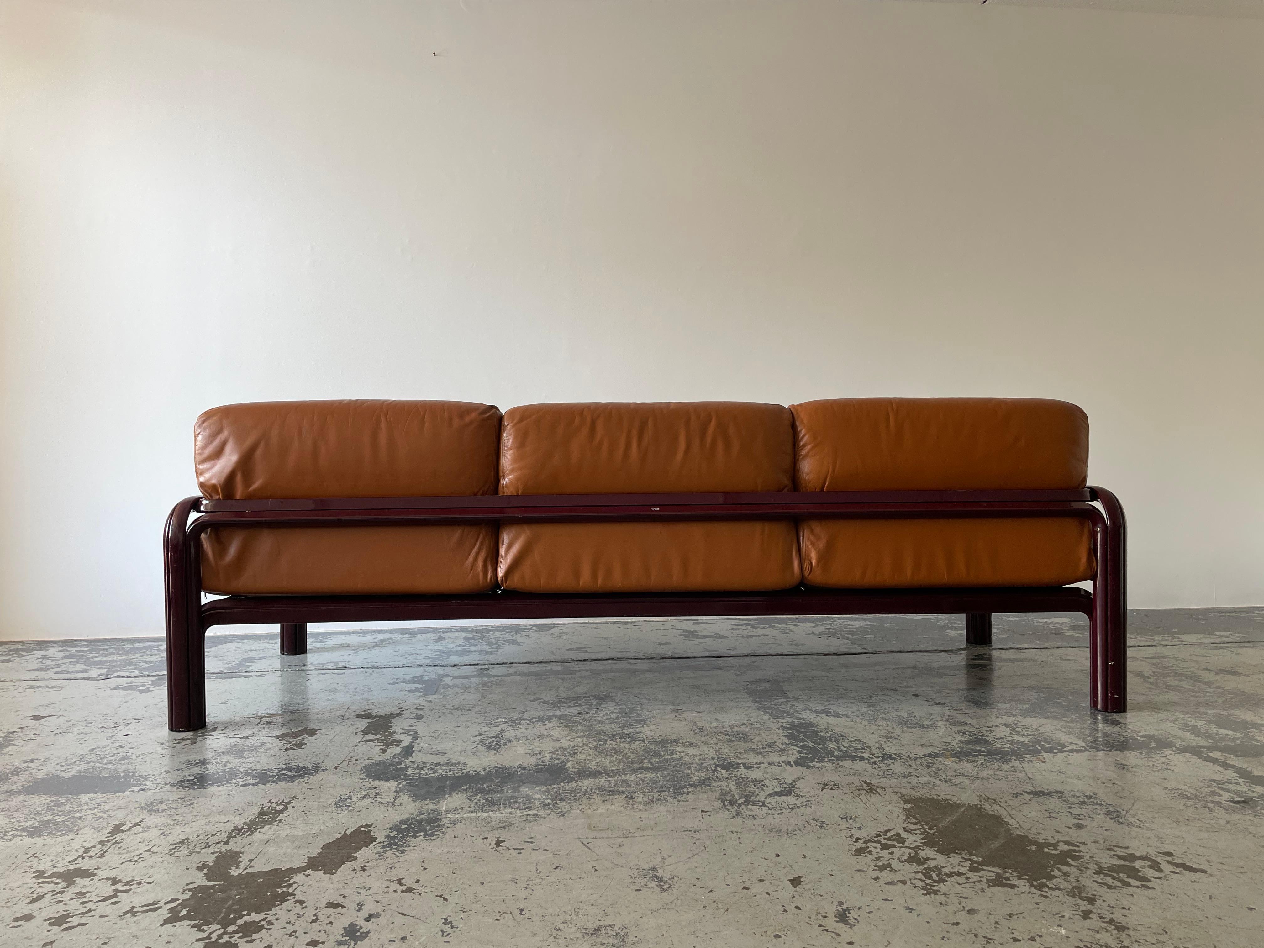 1970s Gae Aulenti 3 Seaters Sofa For Sale 1