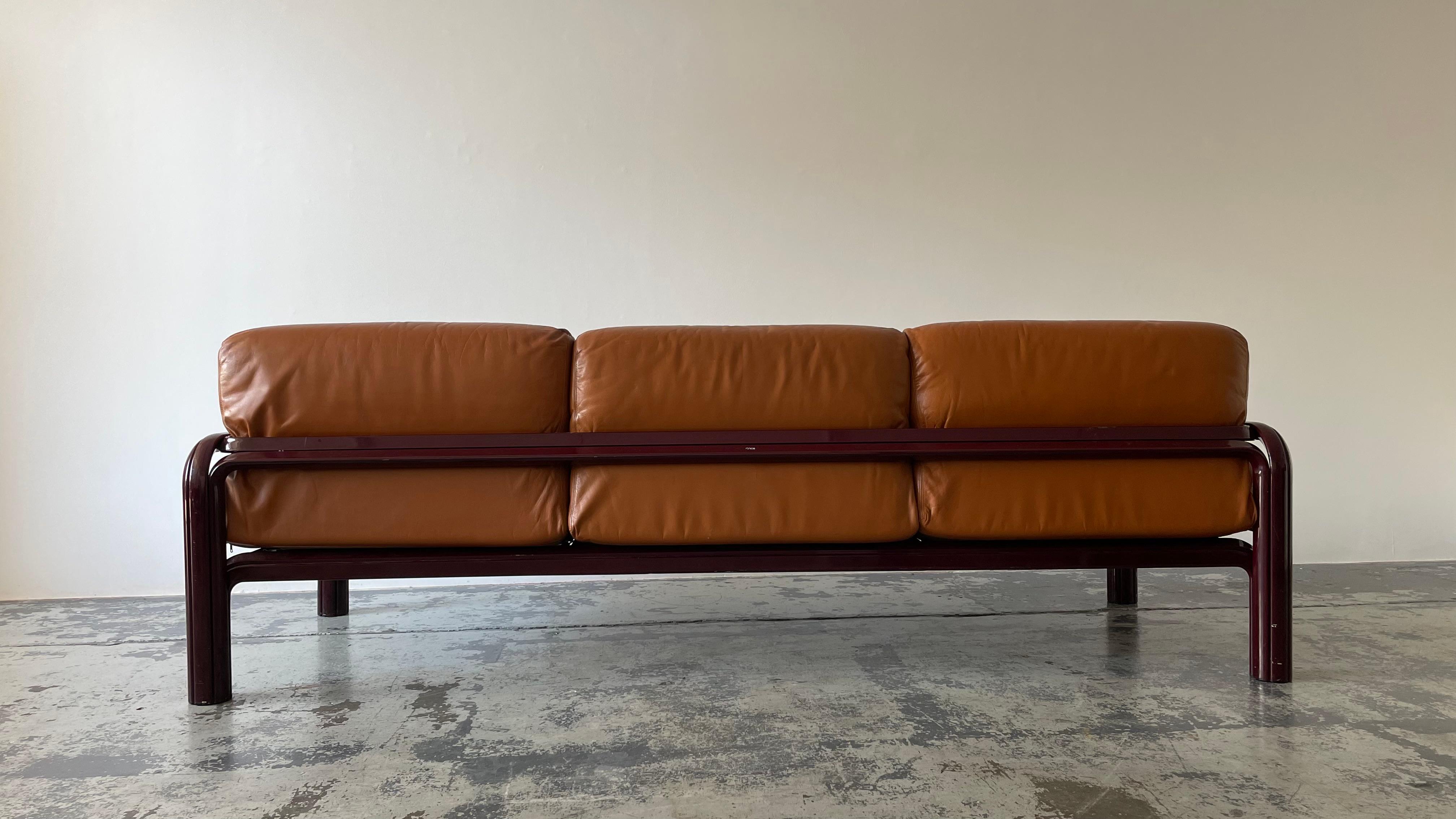 1970s Gae Aulenti 3 Seaters Sofa For Sale 2