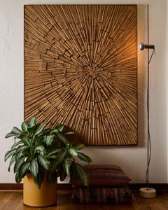 1970s Gainey Mustard Yellow Glazed Ceramic Planter