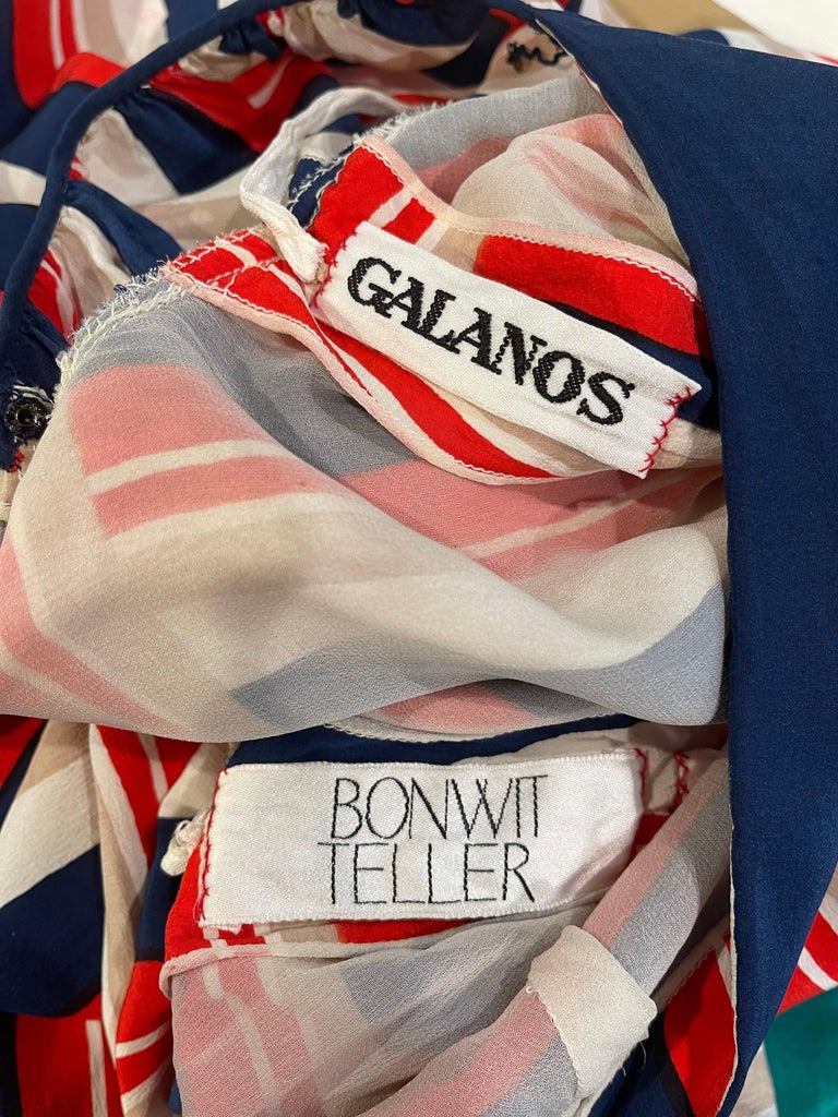 1970s-galanos-red-white-and-blue-bishop-sleeve-striped-silk-vintage-70s