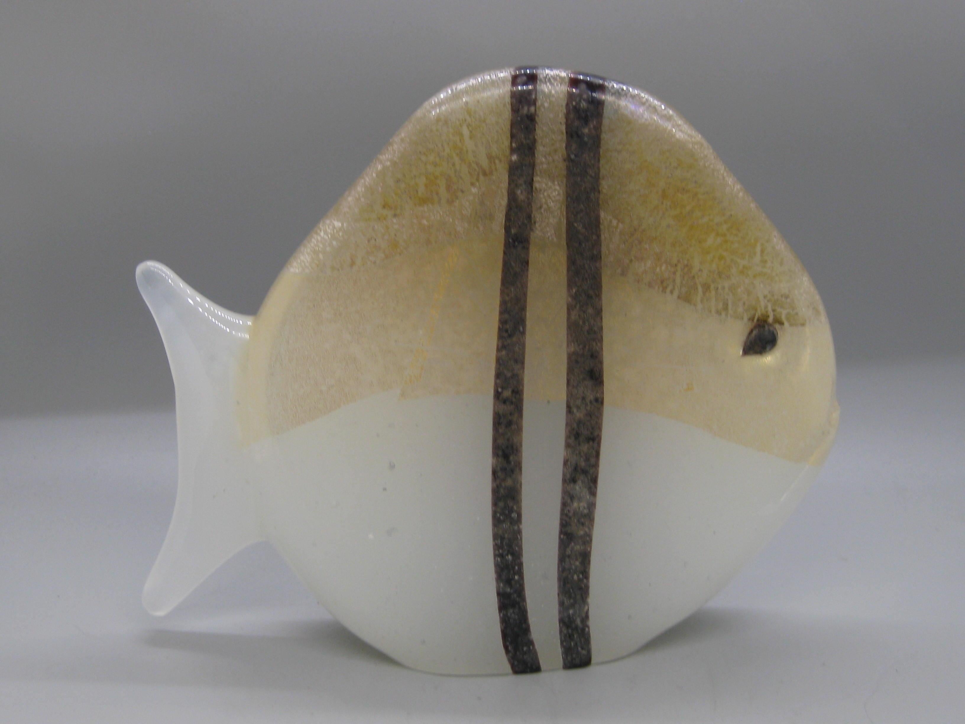 1970's Gambaro & Poggi Scavo Kunstglas Fisch abstrakte Skulptur für Murano Italien im Angebot 4