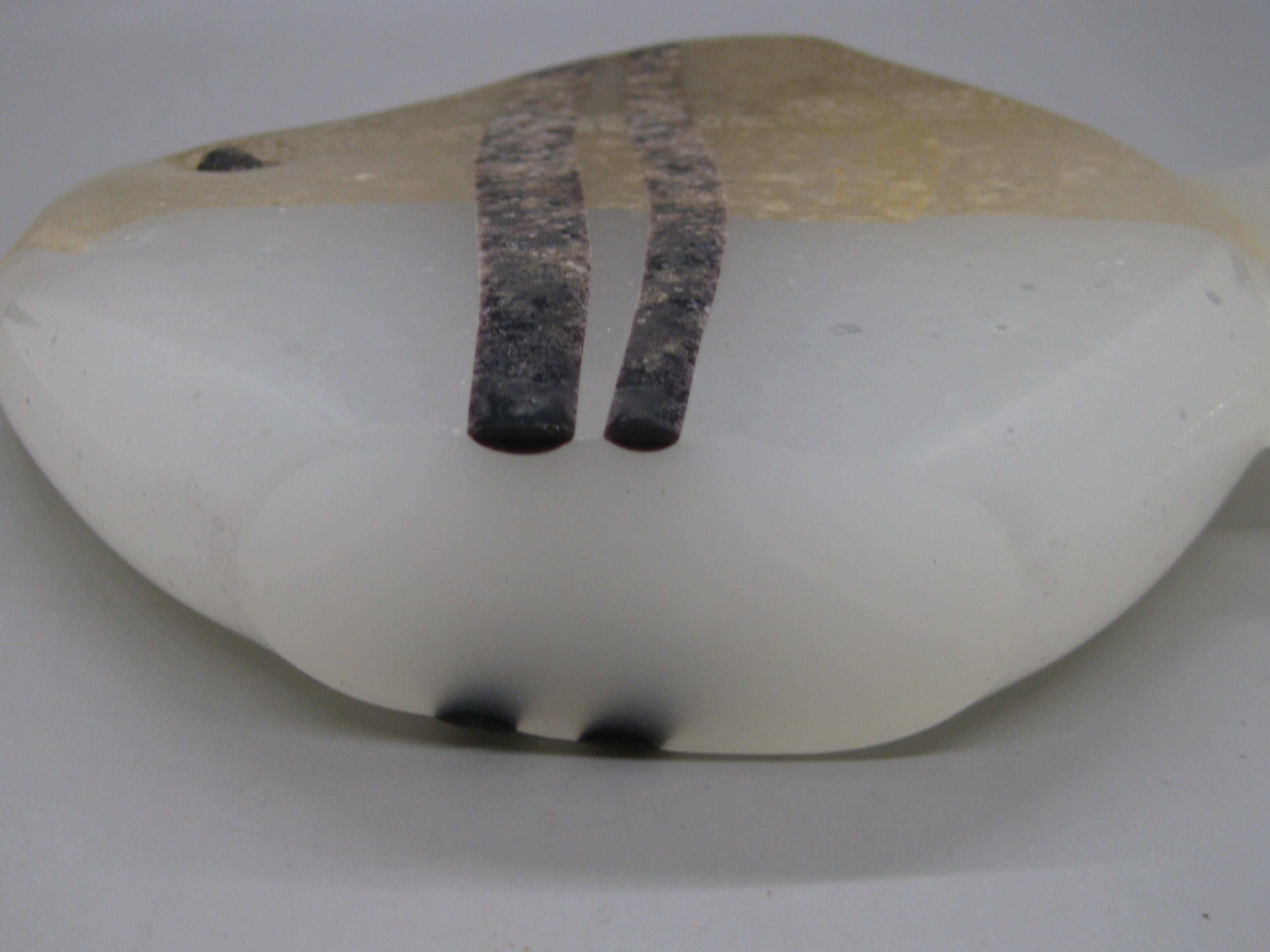 1970's Gambaro & Poggi Scavo Kunstglas Fisch abstrakte Skulptur für Murano Italien im Angebot 11