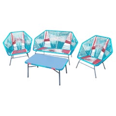 1970 Garden 4 Piece Suite  dans le style géométrique emblématique des années 70