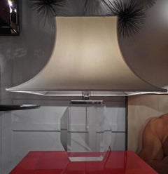 1970s "Gem" Lucite Table Lamp by Albrizzi