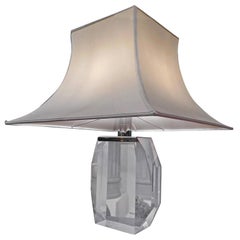 1970s "Gem" Lucite Table Lamp by Albrizzi