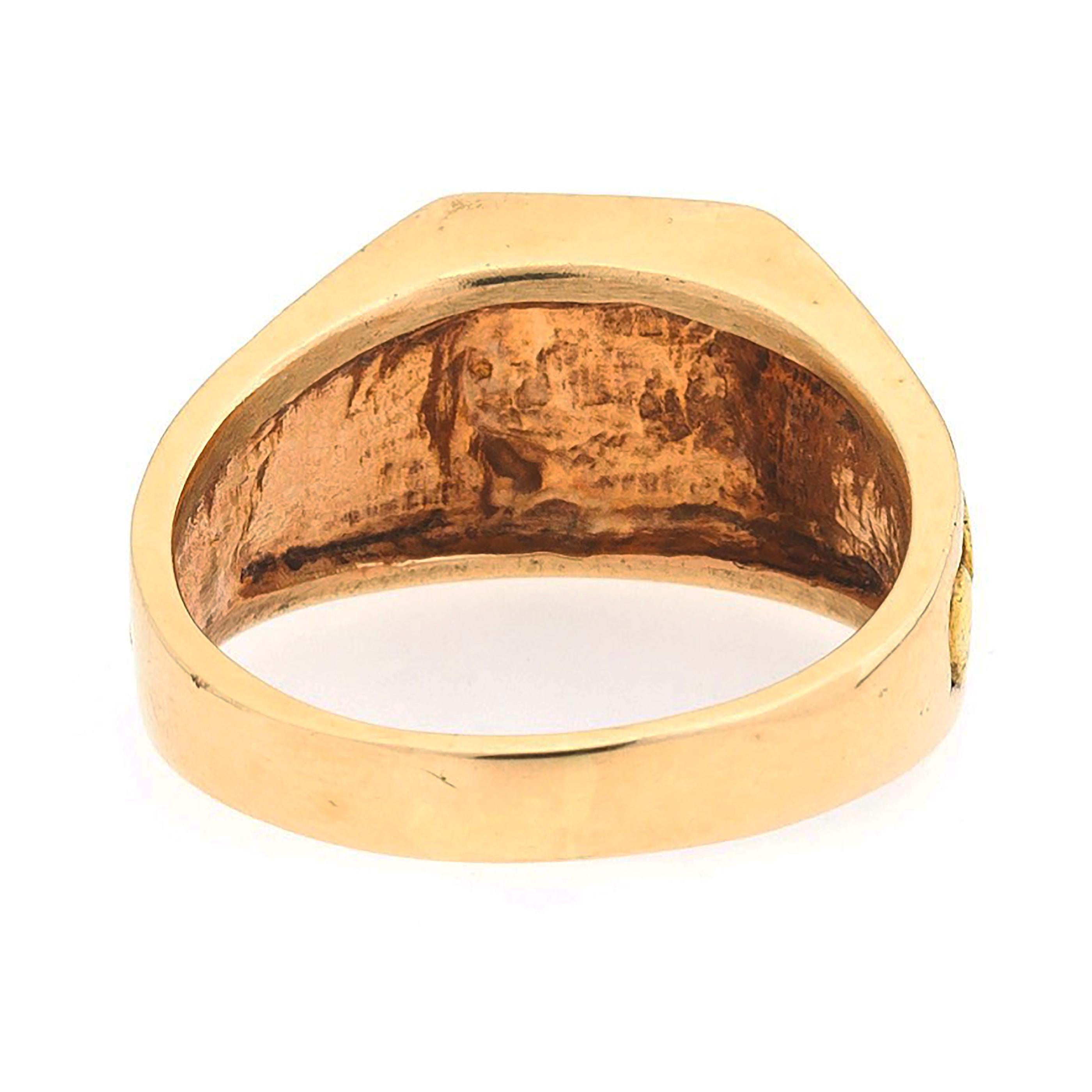 rose gold nugget ring