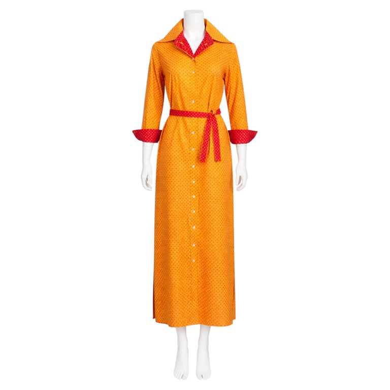 orange daisy dress Orange Daisy Cutout Maxi Dress L