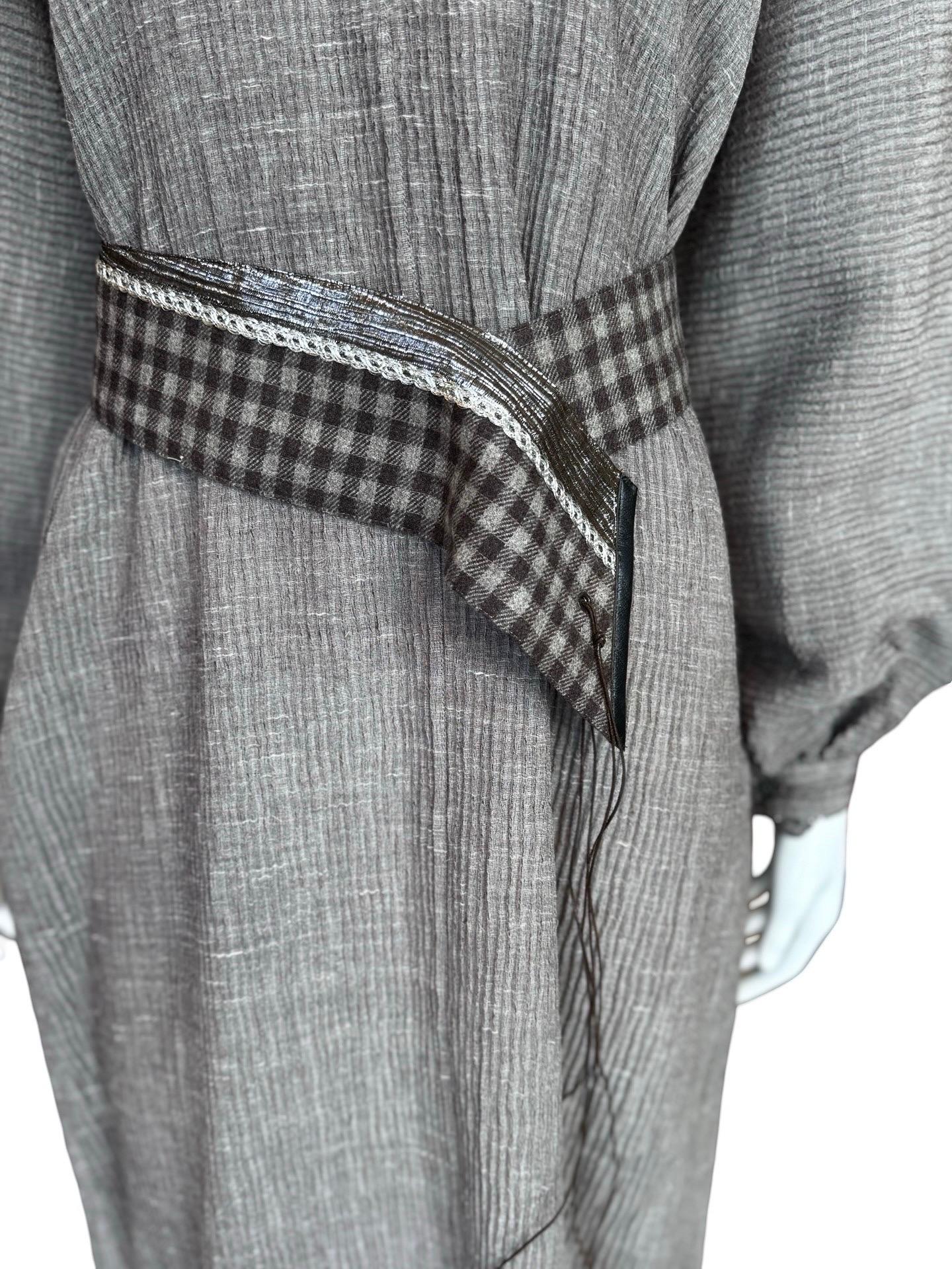 1970s Geoffrey Beene Crinkle Caftan For Sale 7